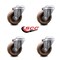 Service Caster 4 Inch High Temp Glass Filled Nylon Wheel Swivel Bolt Hole Caster Set SCC SCC-BH20S414-GFNSHT-4 - alternate 4